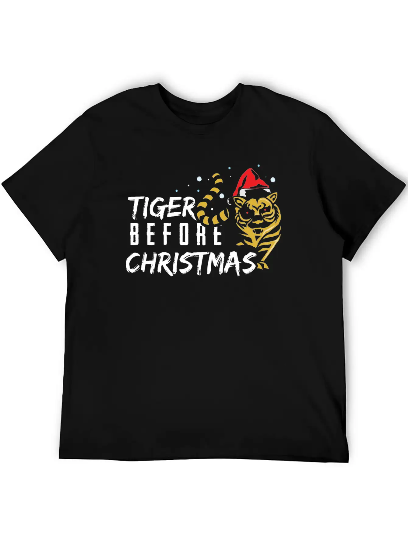Tiger Before Christmas Classic Cotton Tee – Unisex Comfort For Any Season