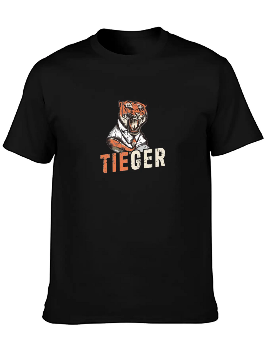 Tiger Design For Business Man Relaxed Everyday Tee – Lightweight And Durable Cotton