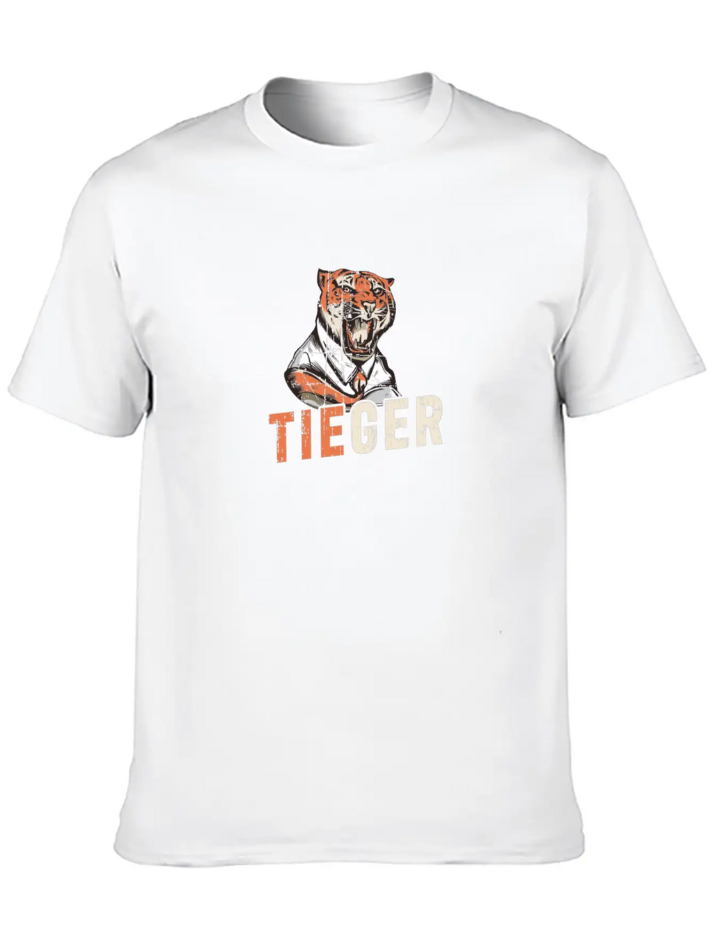 Tiger Design For Business Man Relaxed Everyday Tee – Lightweight And Durable Cotton