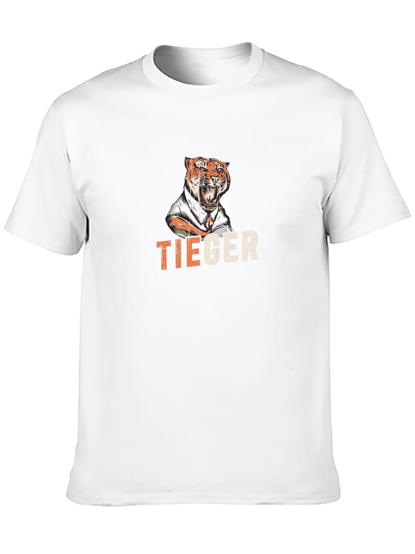 Tiger Design For Business Man Relaxed Everyday Tee – Lightweight And Durable Cotton