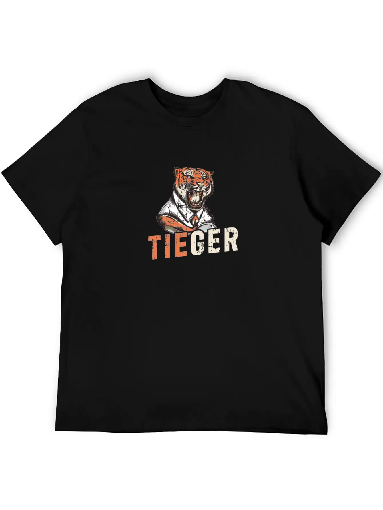 Tiger Design For Business Man Relaxed Everyday Tee – Lightweight And Durable Cotton