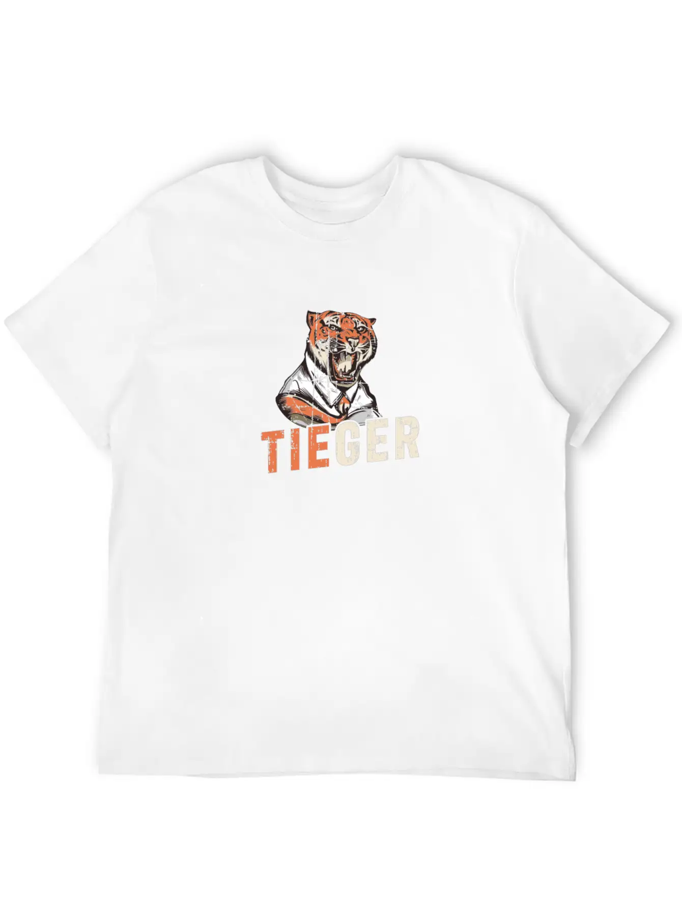 Tiger Design For Business Man Relaxed Everyday Tee – Lightweight And Durable Cotton