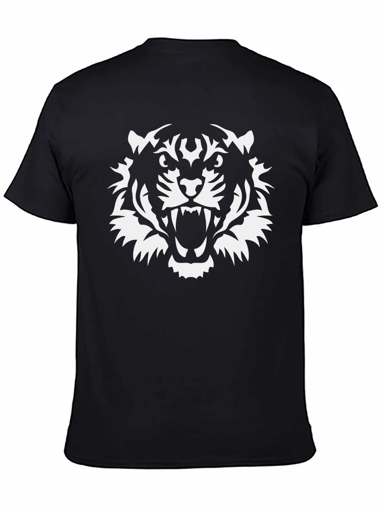 Tiger Head 10090 Wild Animals Basic Graphic T-Shirt – Daily Comfort In Soft Cotton