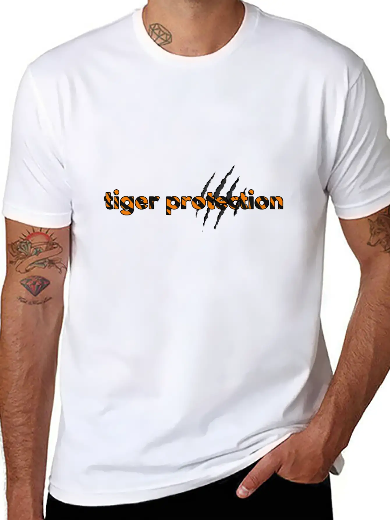 Tiger Protection Classic Cotton Tee – Unisex Comfort For Any Season