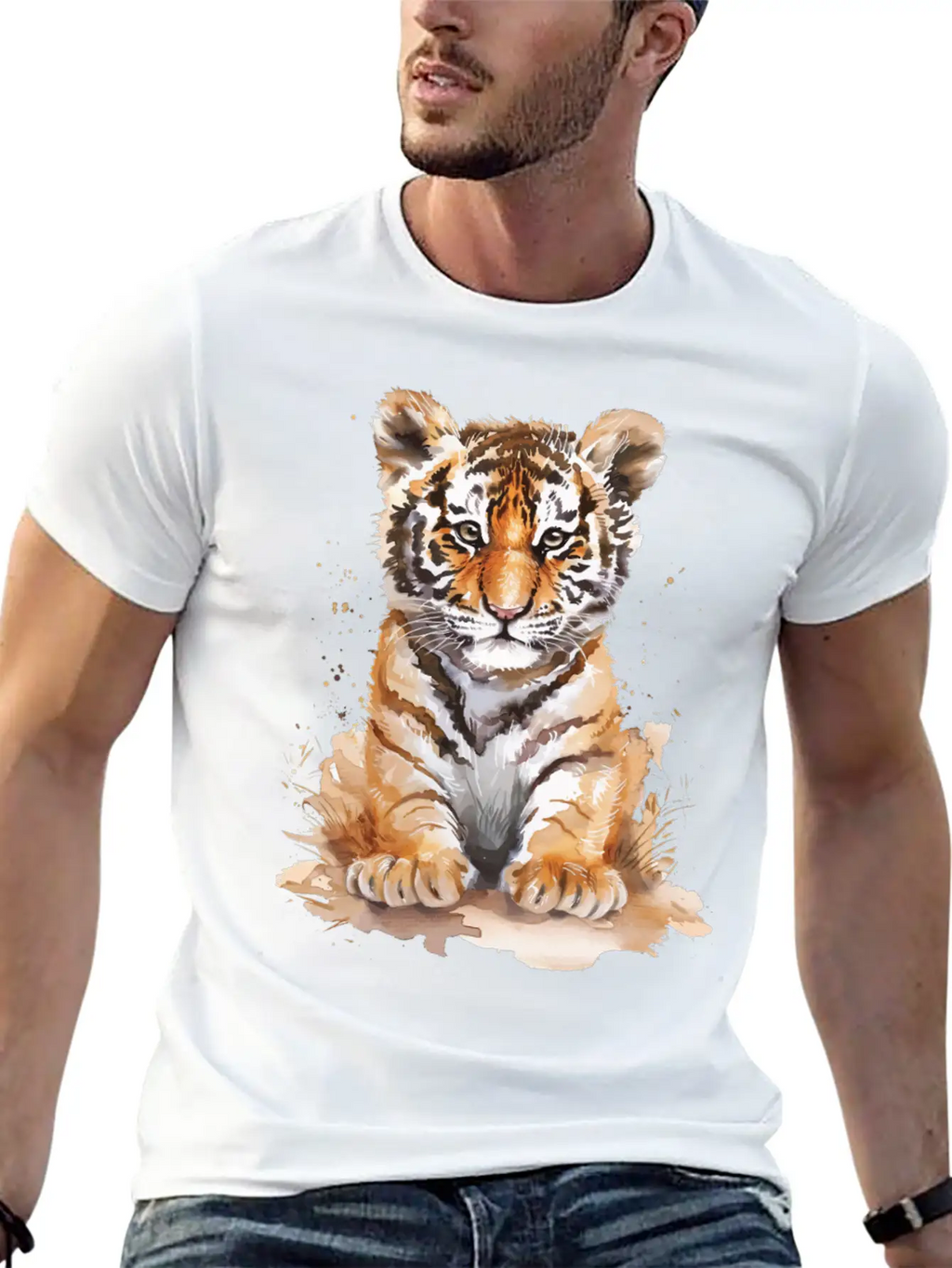 Tiger Unisex Casual T-Shirt – Clean Design For Daily Comfort