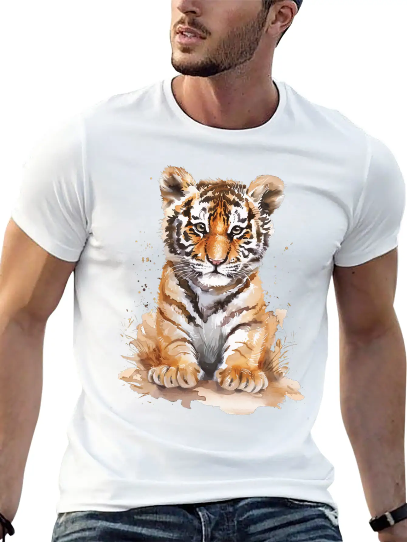 Tiger Unisex Casual T-Shirt – Clean Design For Daily Comfort