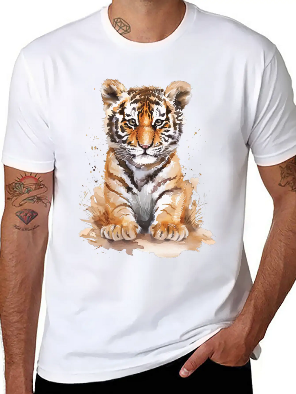 Tiger Unisex Casual T-Shirt – Clean Design For Daily Comfort