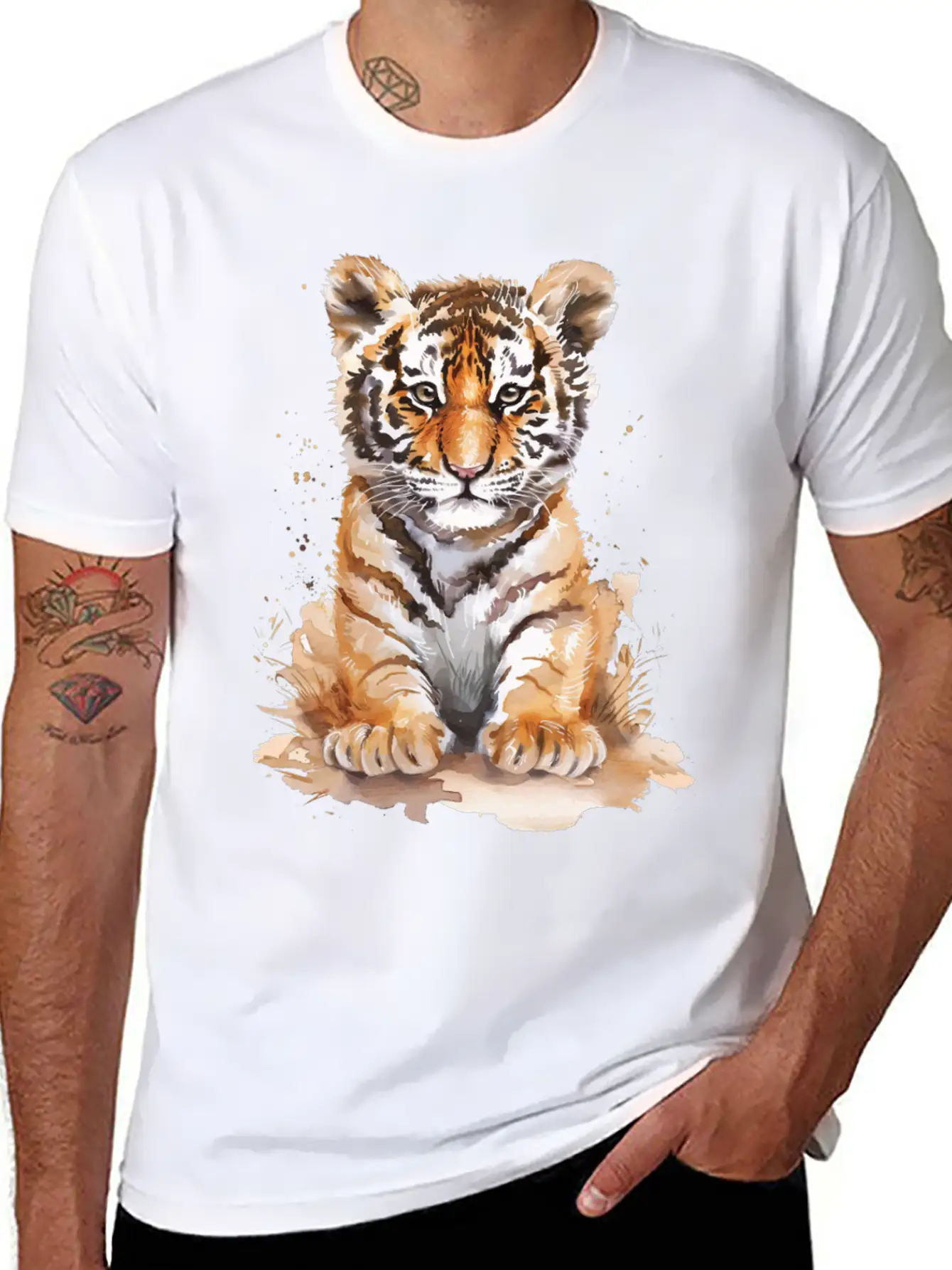 Tiger Unisex Casual T-Shirt – Clean Design For Daily Comfort