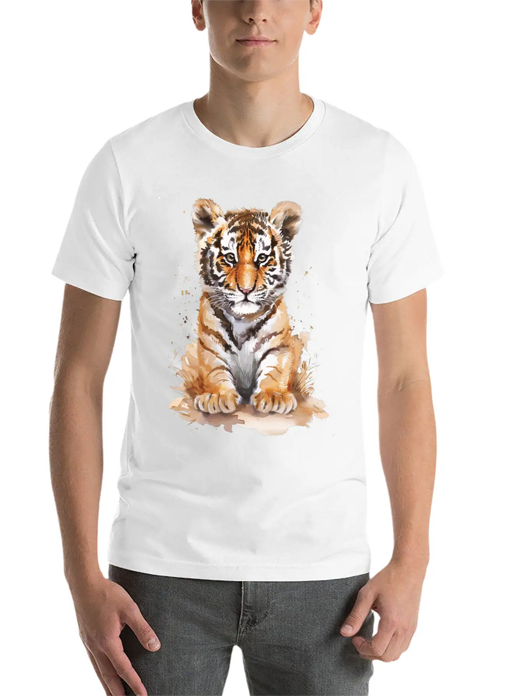 Tiger Unisex Casual T-Shirt – Clean Design For Daily Comfort