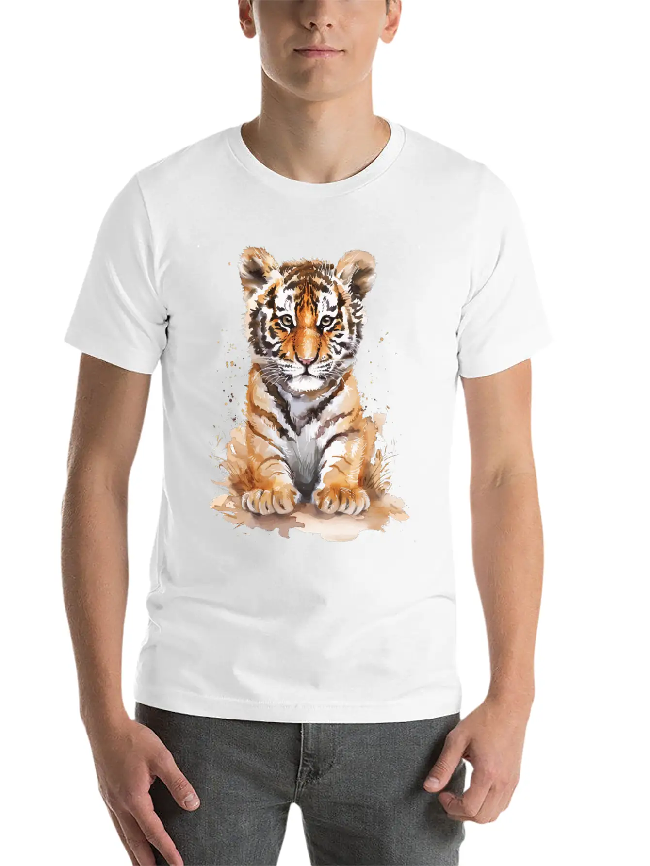 Tiger Unisex Casual T-Shirt – Clean Design For Daily Comfort