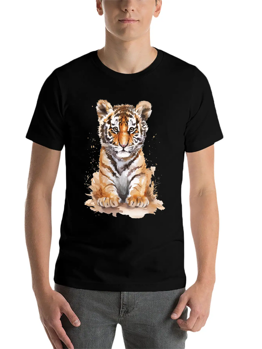 Tiger Unisex Casual T-Shirt – Clean Design For Daily Comfort