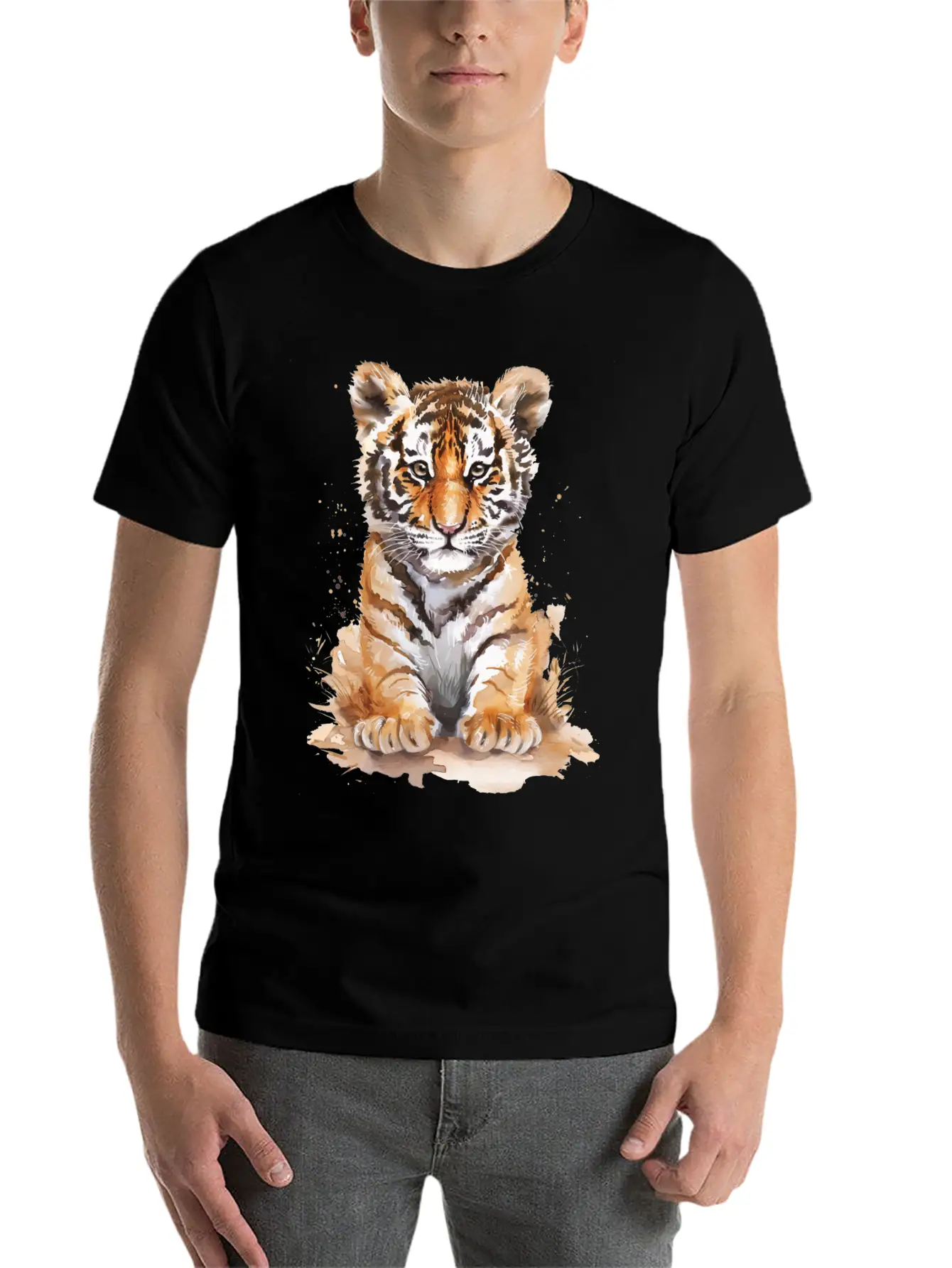 Tiger Unisex Casual T-Shirt – Clean Design For Daily Comfort