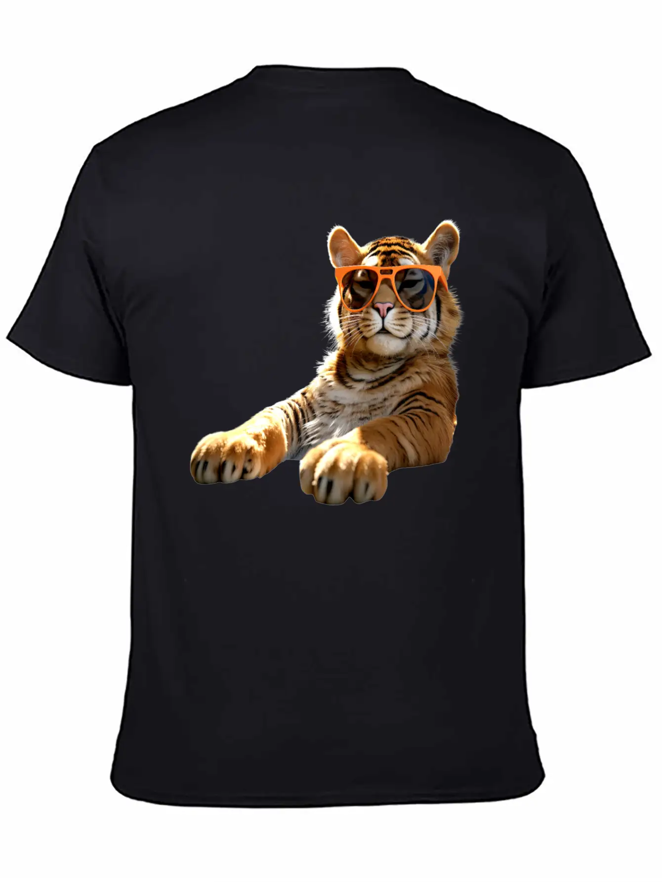 Tiger With Sunglasses I Love Tigers Wild Big Cats Stylish Everyday T-Shirt – Unisex Basic Cotton Tee