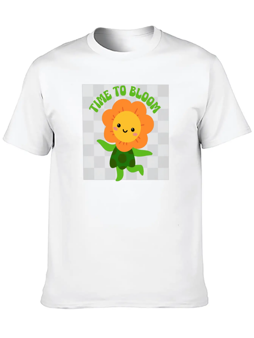 Time To Bloom: Floral Print Design Relaxed Everyday Tee – Lightweight And Durable Cotton