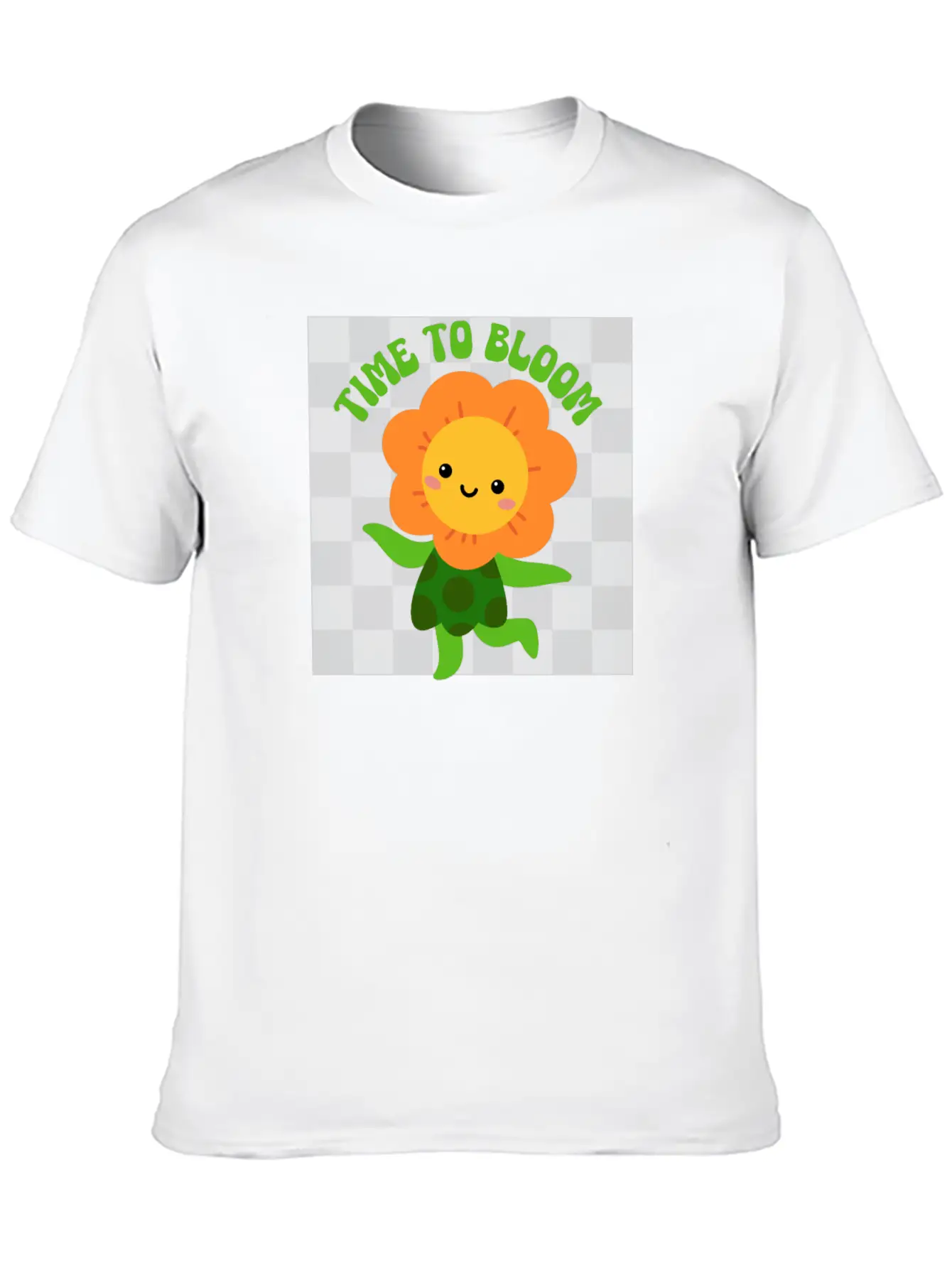 Time To Bloom: Floral Print Design Relaxed Everyday Tee – Lightweight And Durable Cotton