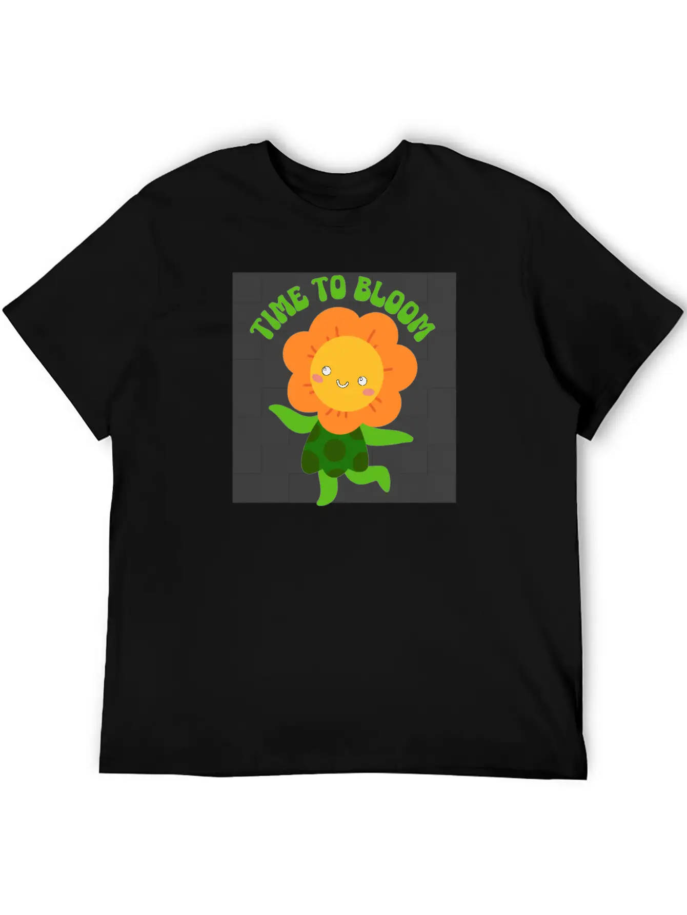 Time To Bloom: Floral Print Design Relaxed Everyday Tee – Lightweight And Durable Cotton