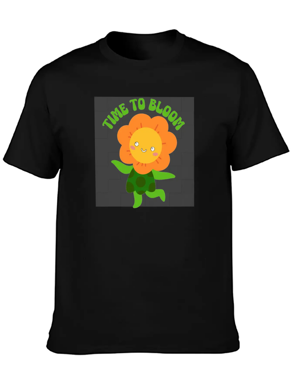 Time To Bloom: Floral Print Design Relaxed Everyday Tee – Lightweight And Durable Cotton