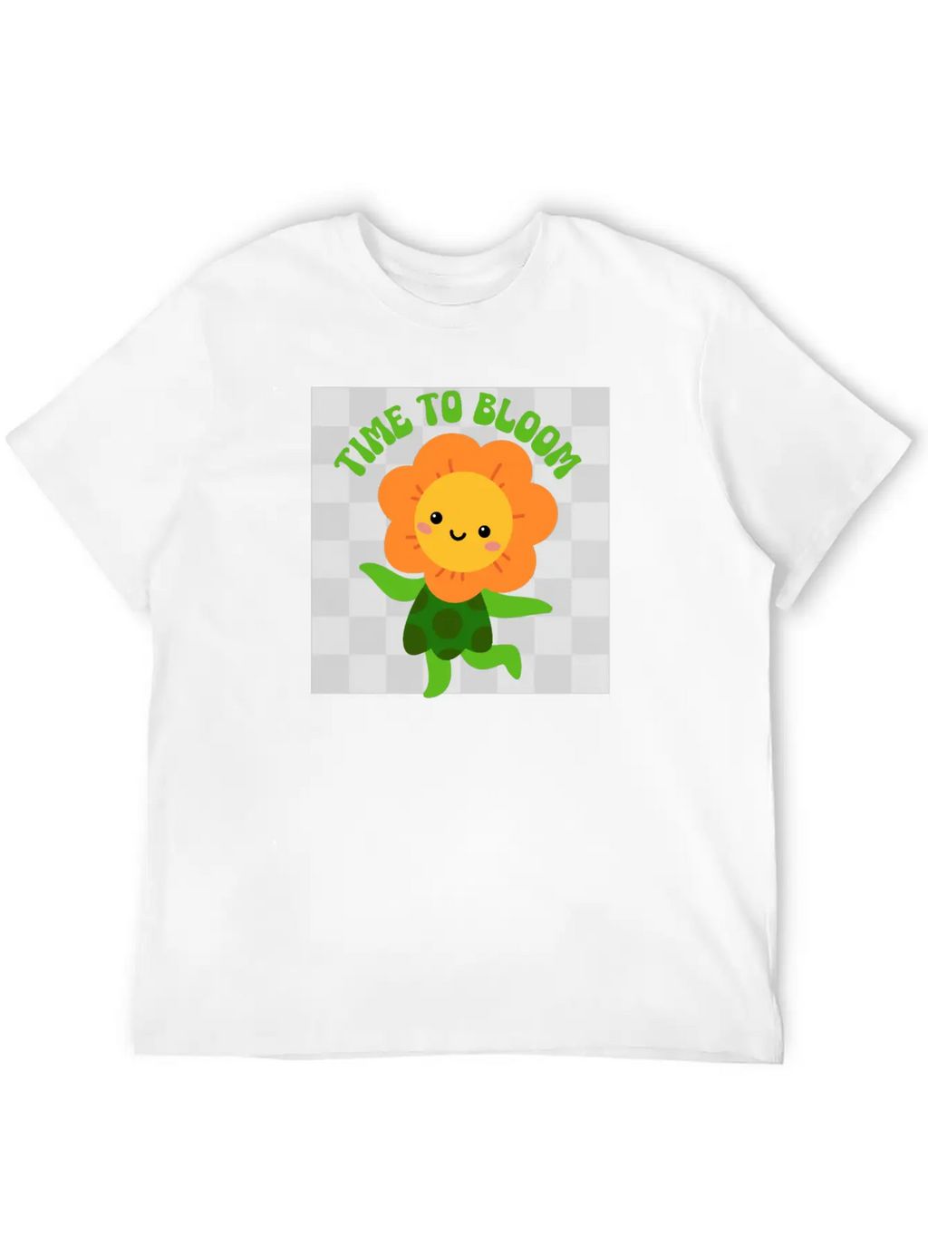 Time To Bloom: Floral Print Design Relaxed Everyday Tee – Lightweight And Durable Cotton