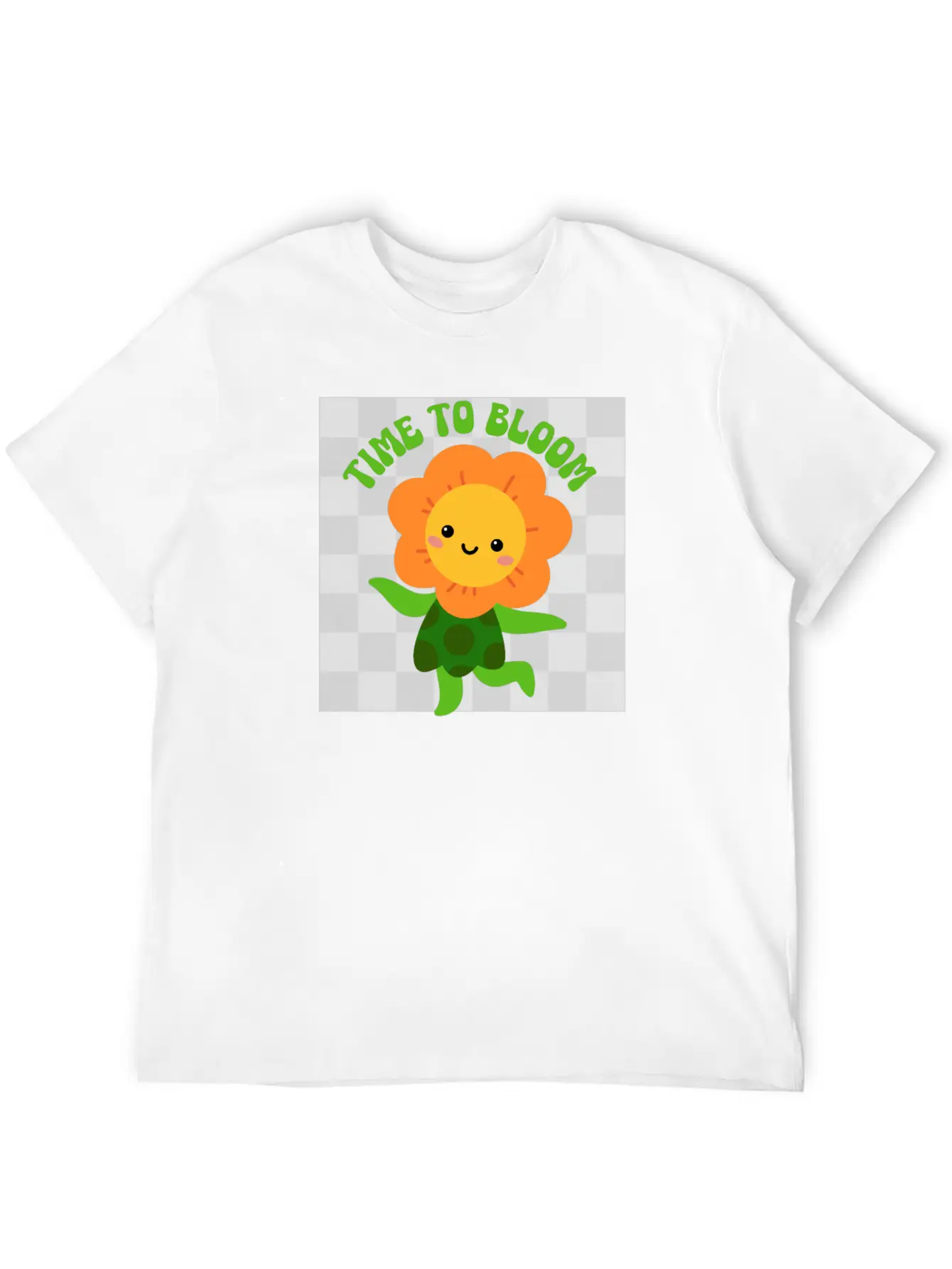 Time To Bloom: Floral Print Design Relaxed Everyday Tee – Lightweight And Durable Cotton