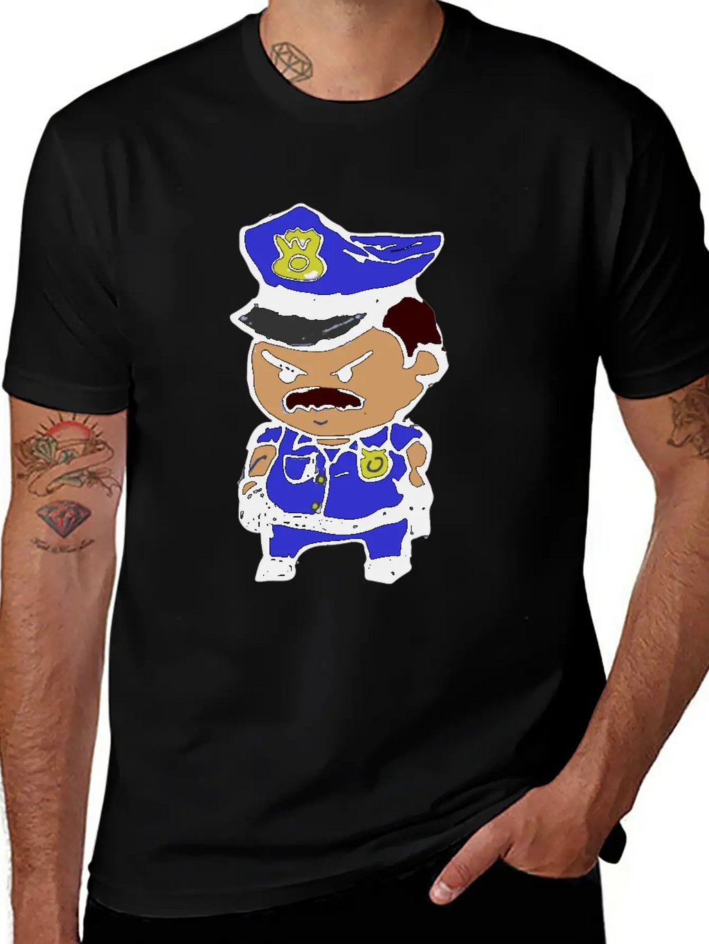 Tiny Cop Breathable Graphic T-Shirt – Perfect For Casual Days