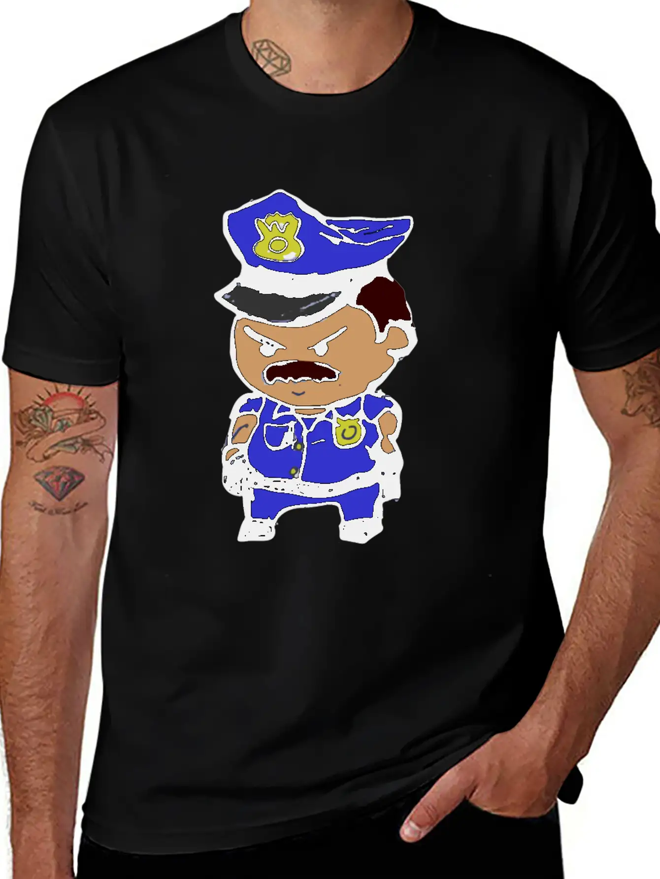 Tiny Cop Breathable Graphic T-Shirt – Perfect For Casual Days