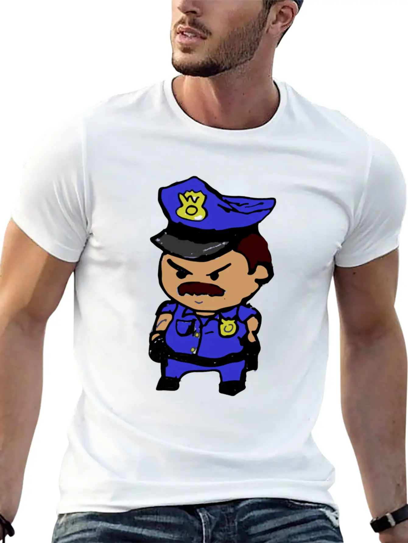 Tiny Cop Breathable Graphic T-Shirt – Perfect For Casual Days