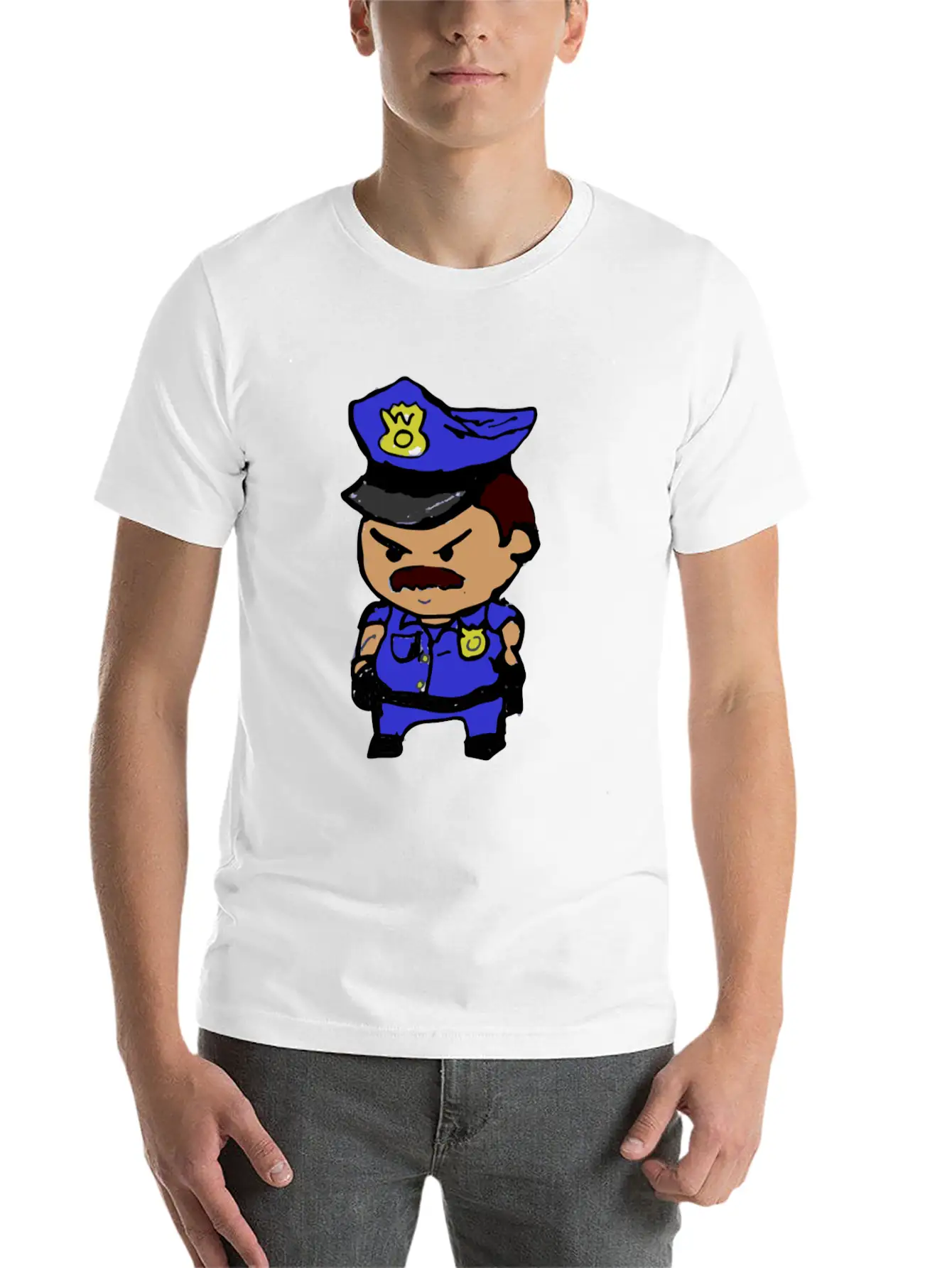 Tiny Cop Breathable Graphic T-Shirt – Perfect For Casual Days