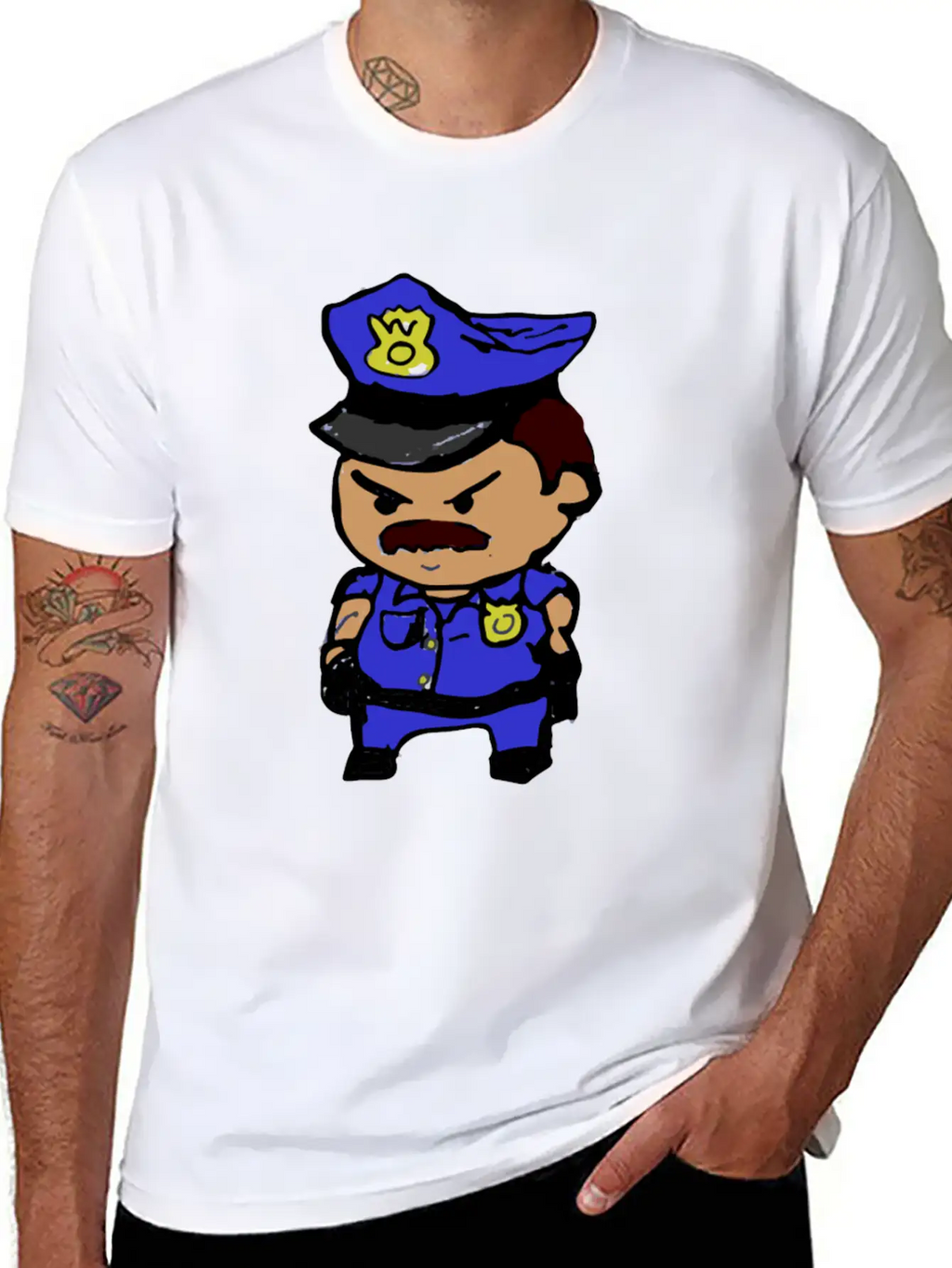 Tiny Cop Breathable Graphic T-Shirt – Perfect For Casual Days
