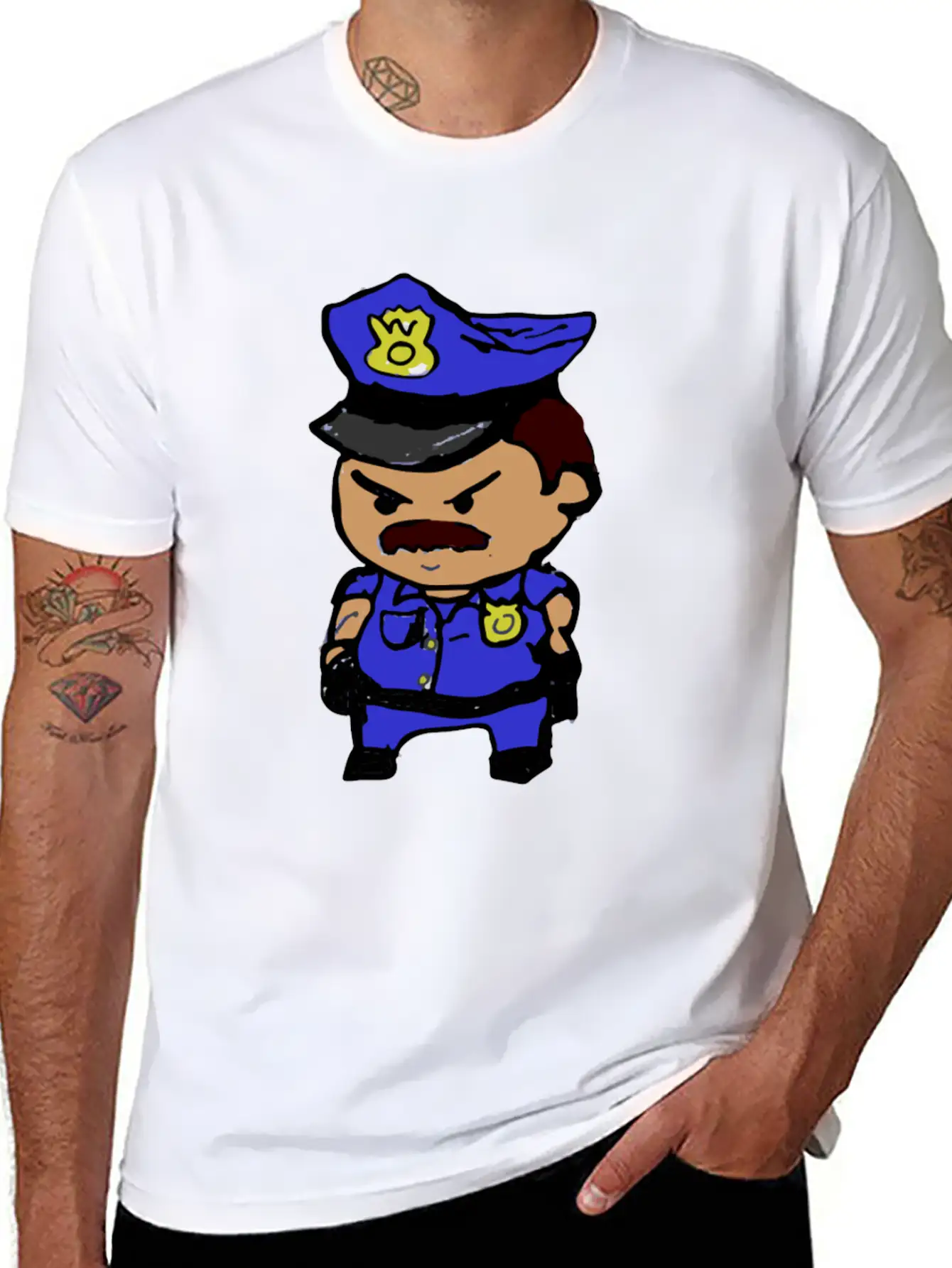 Tiny Cop Breathable Graphic T-Shirt – Perfect For Casual Days