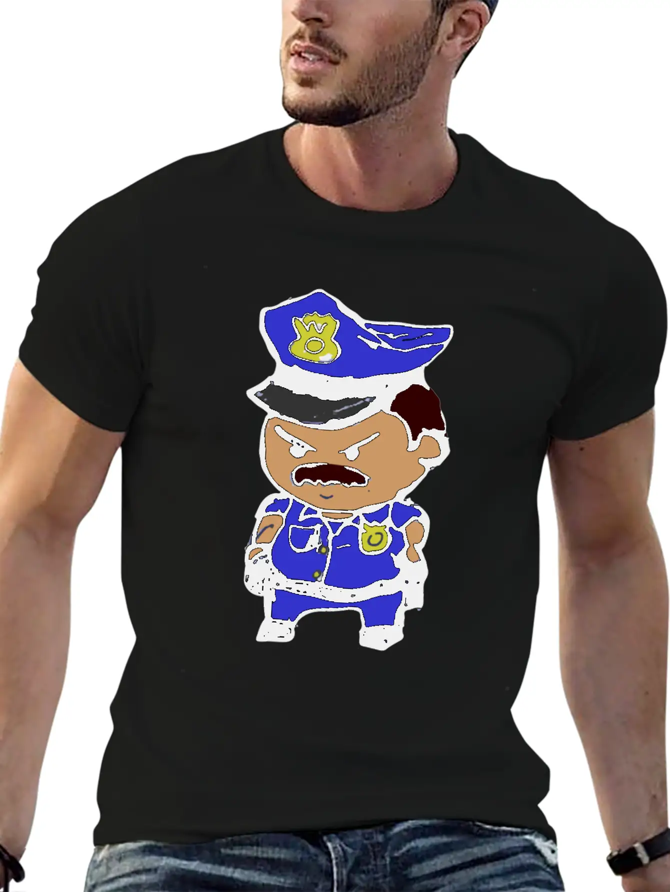 Tiny Cop Breathable Graphic T-Shirt – Perfect For Casual Days