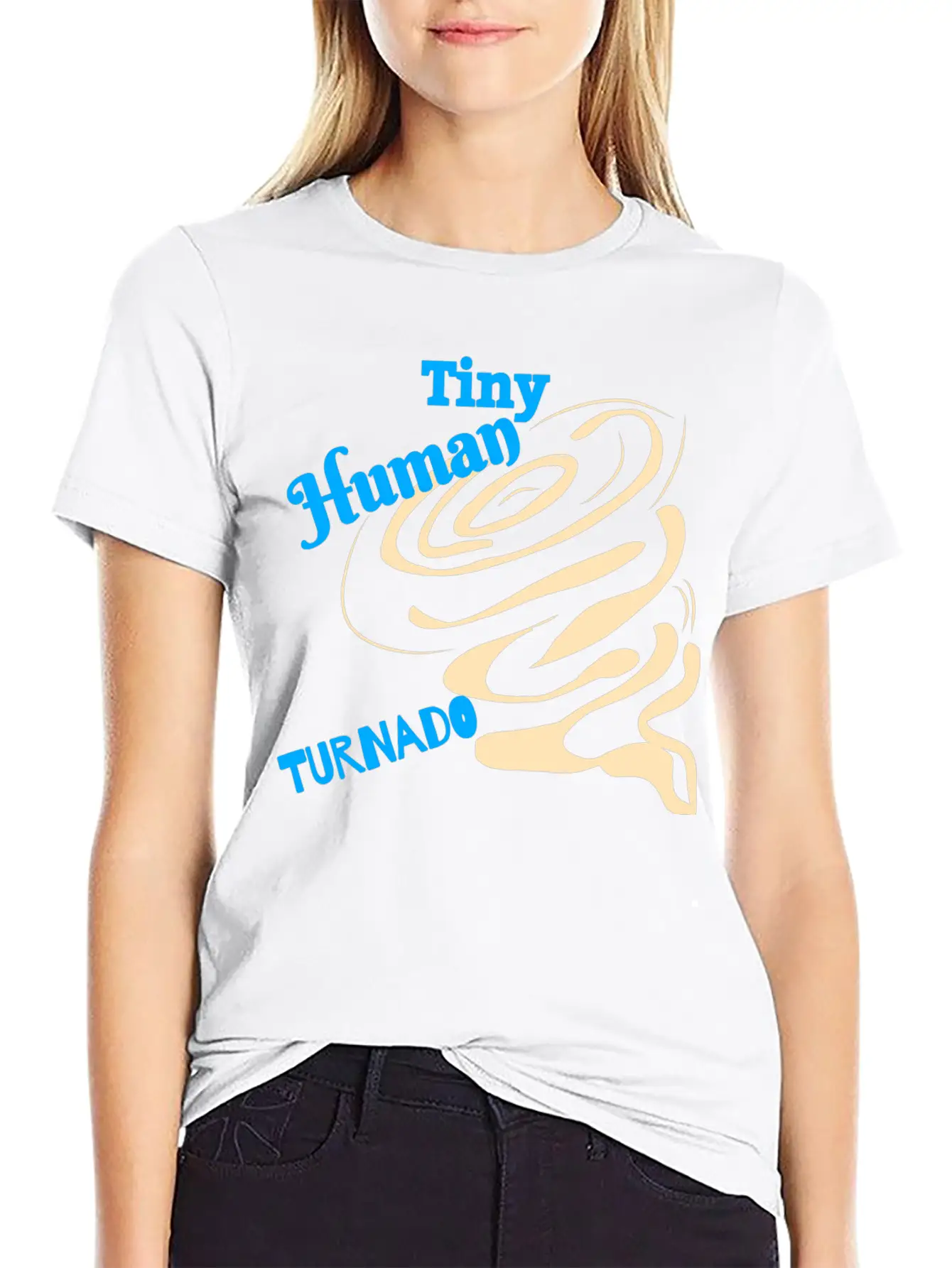 Tiny Human Tornado Classic Cotton Tee – Unisex Comfort For Any Season