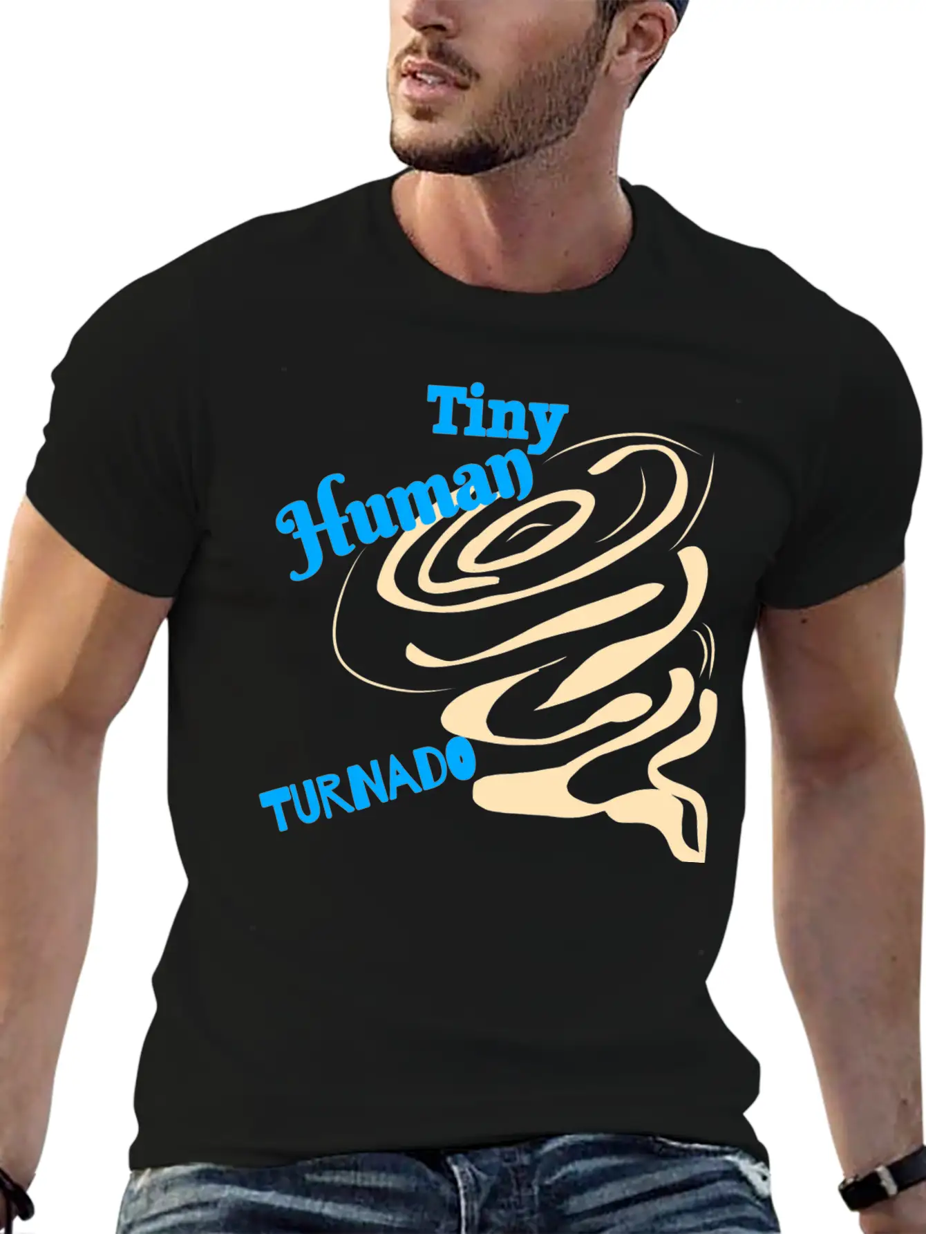 Tiny Human Tornado Classic Cotton Tee – Unisex Comfort For Any Season