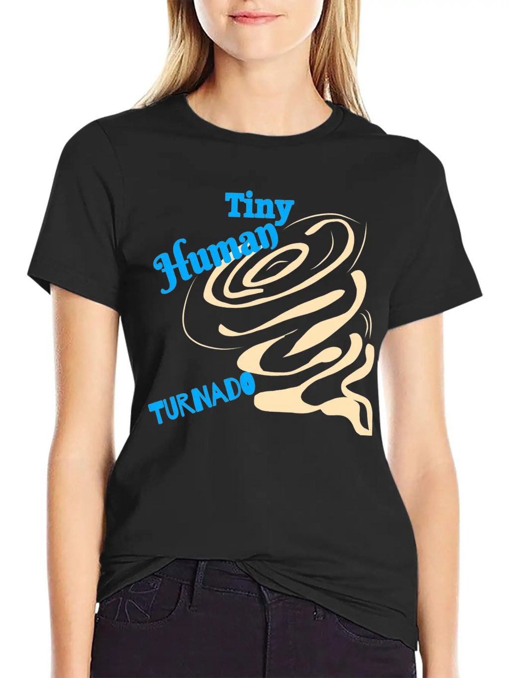 Tiny Human Tornado Classic Cotton Tee – Unisex Comfort For Any Season
