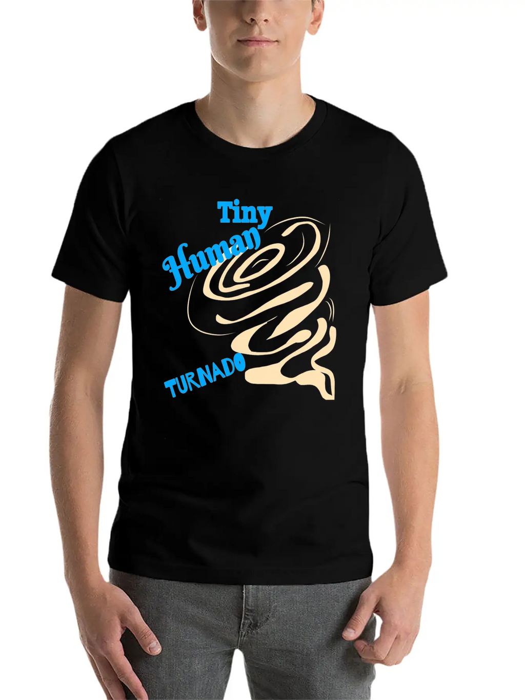 Tiny Human Tornado Classic Cotton Tee – Unisex Comfort For Any Season