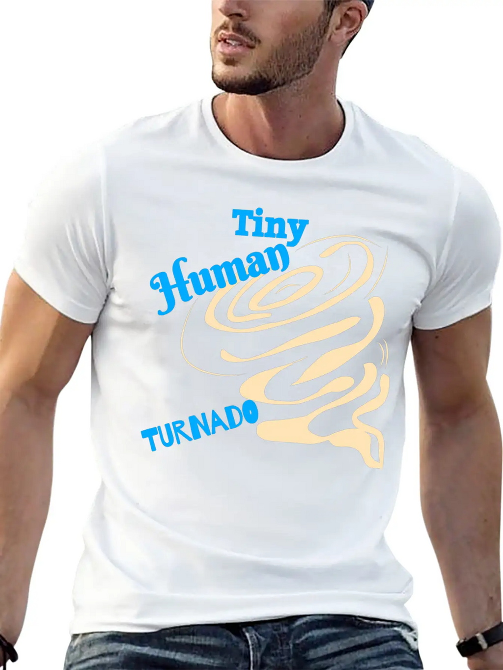 Tiny Human Tornado Classic Cotton Tee – Unisex Comfort For Any Season