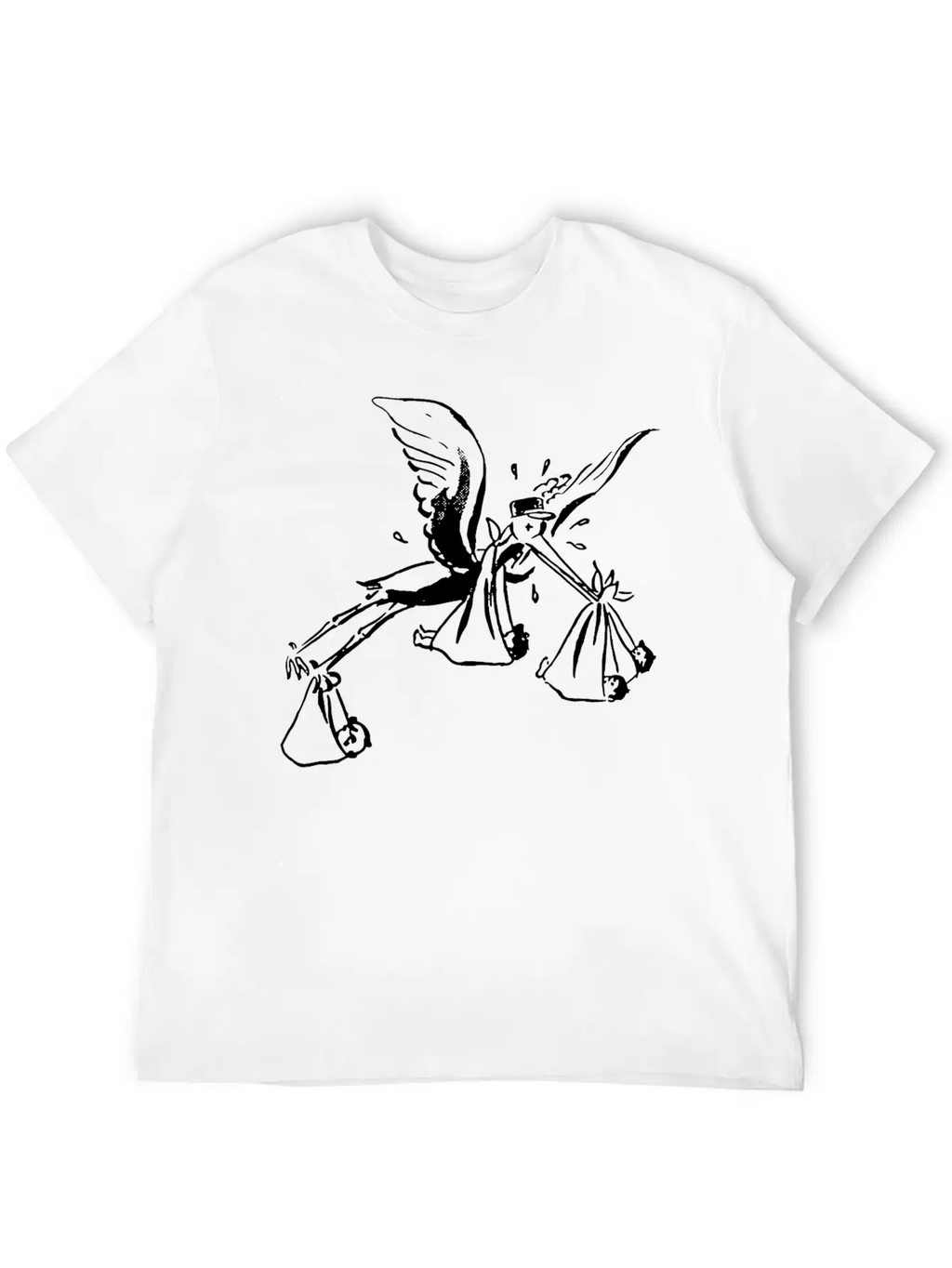 Tired Stork Classic Cotton Tee – Unisex Comfort For Any Season