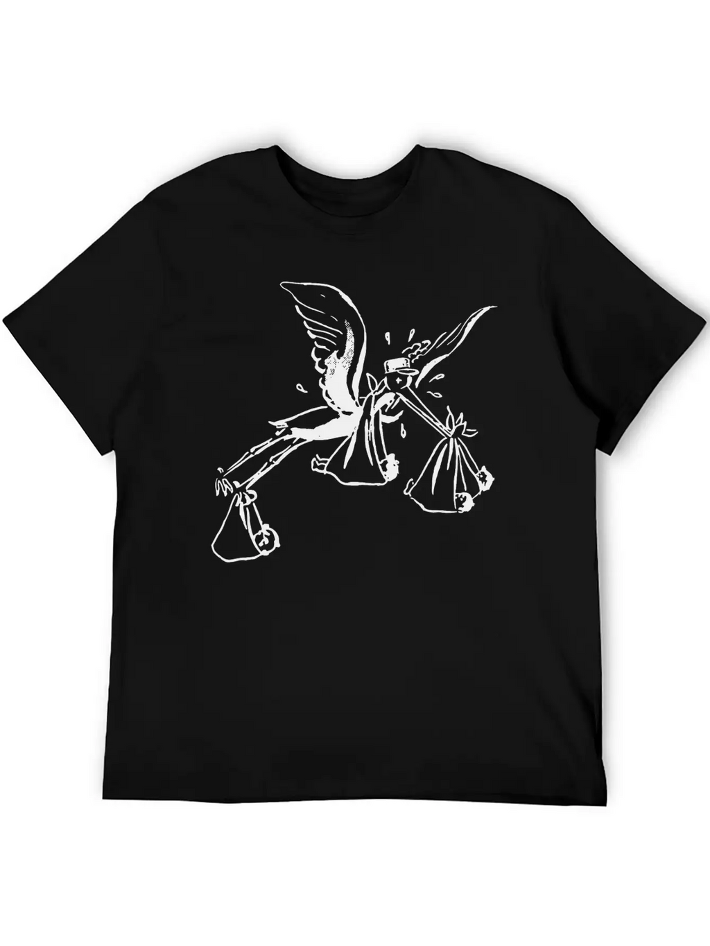 Tired Stork Classic Cotton Tee – Unisex Comfort For Any Season