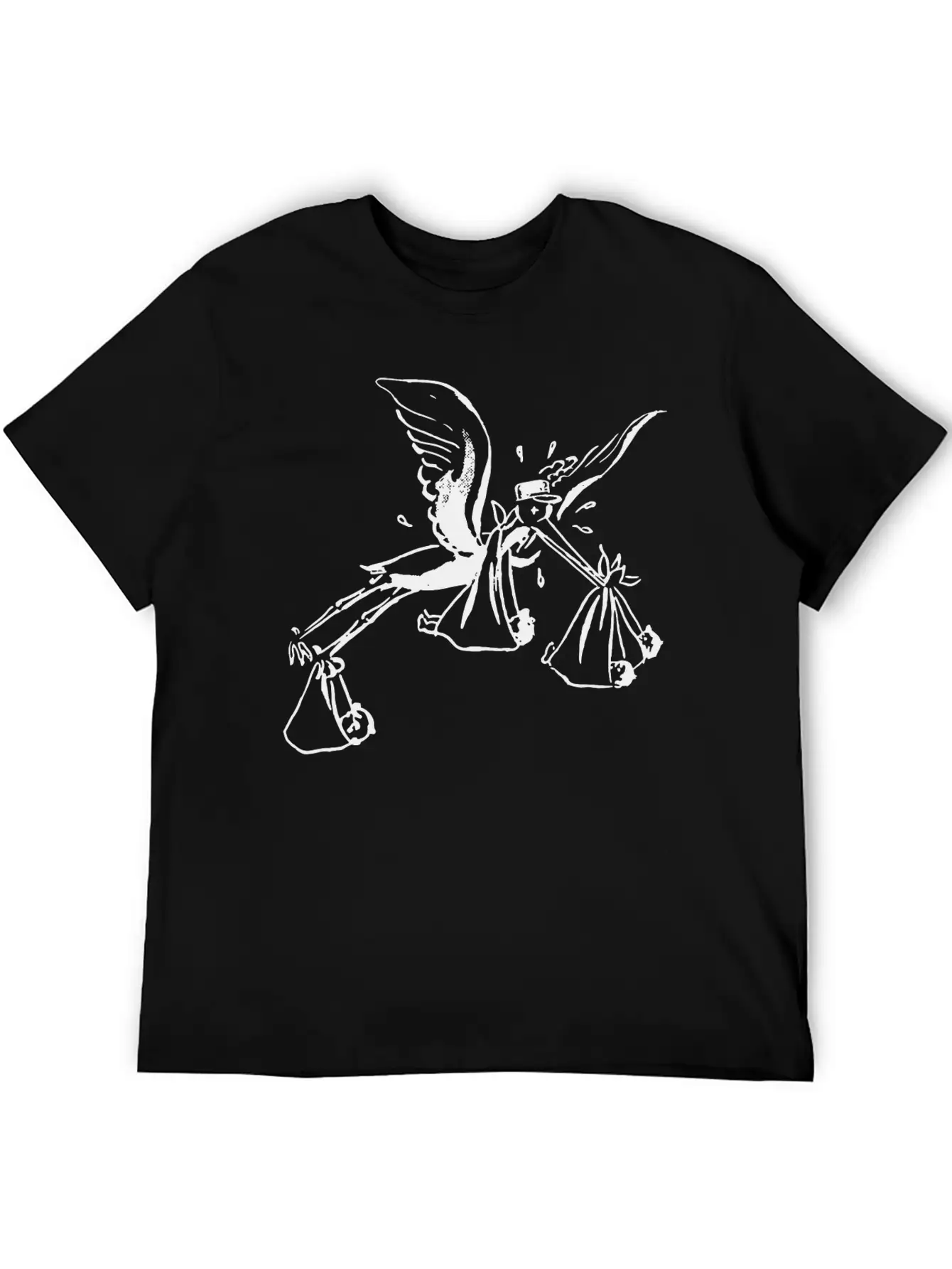 Tired Stork Classic Cotton Tee – Unisex Comfort For Any Season