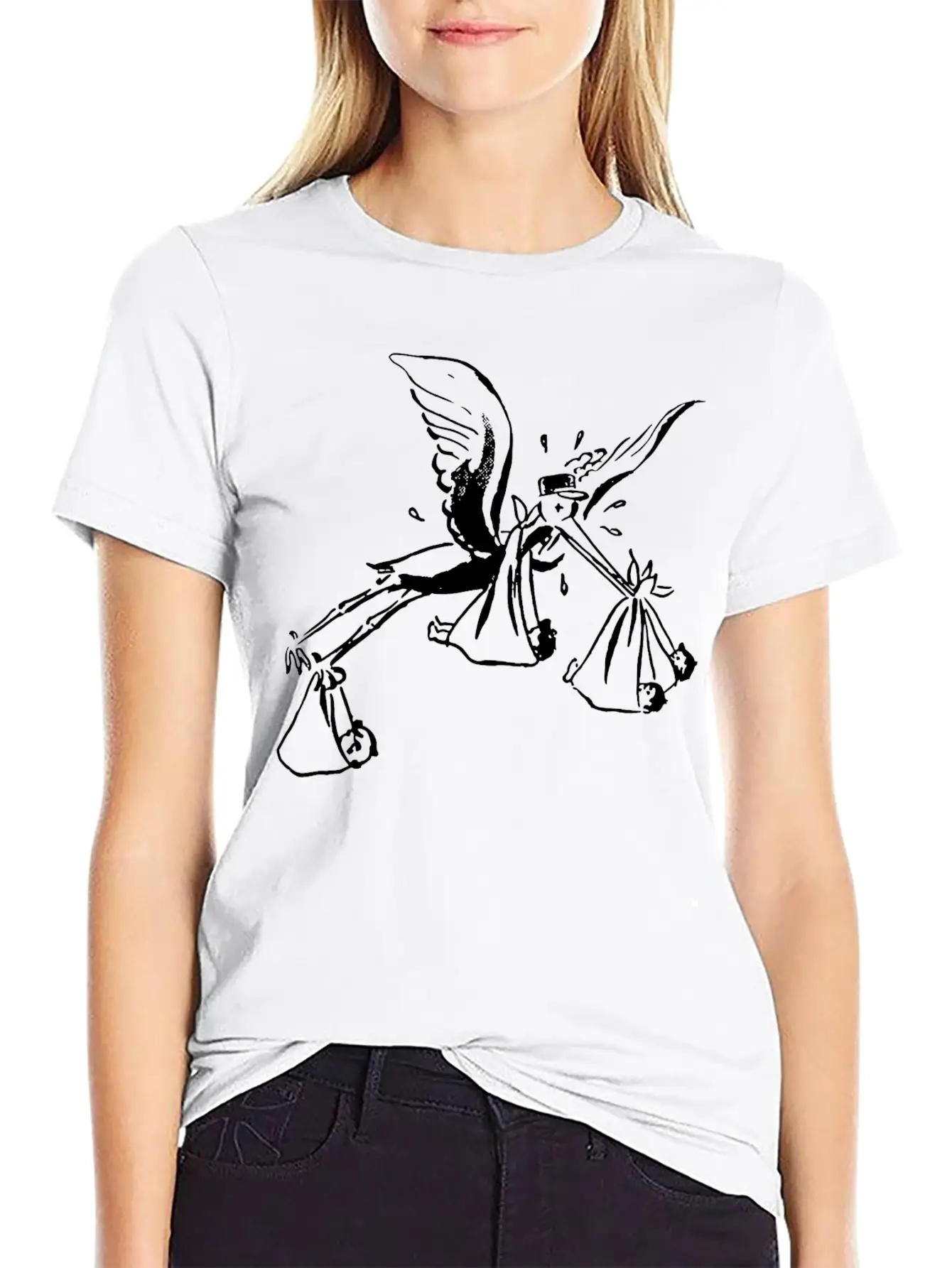 Tired Stork Classic Cotton Tee – Unisex Comfort For Any Season
