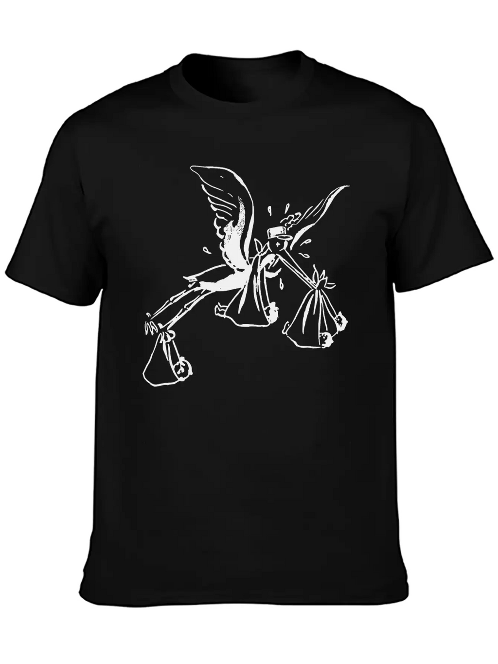 Tired Stork Classic Cotton Tee – Unisex Comfort For Any Season