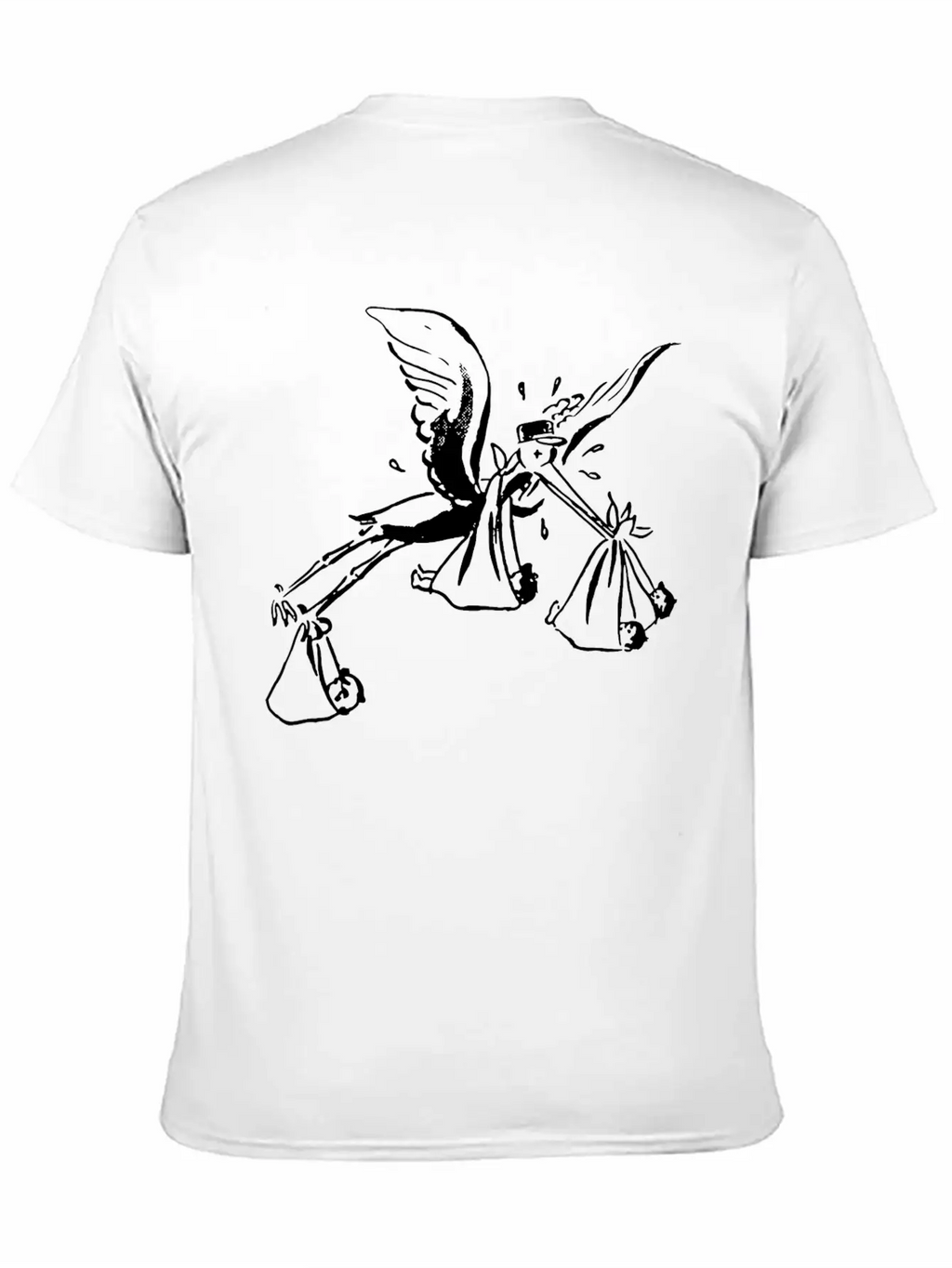 Tired Stork Classic Cotton Tee – Unisex Comfort For Any Season