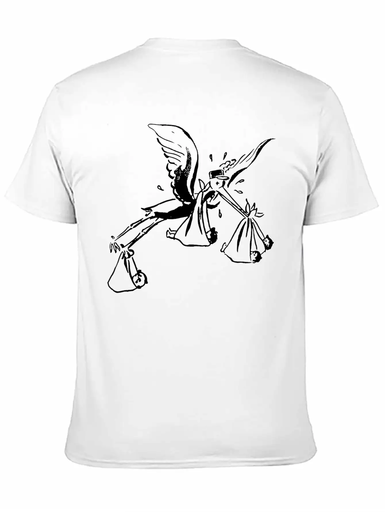 Tired Stork Classic Cotton Tee – Unisex Comfort For Any Season
