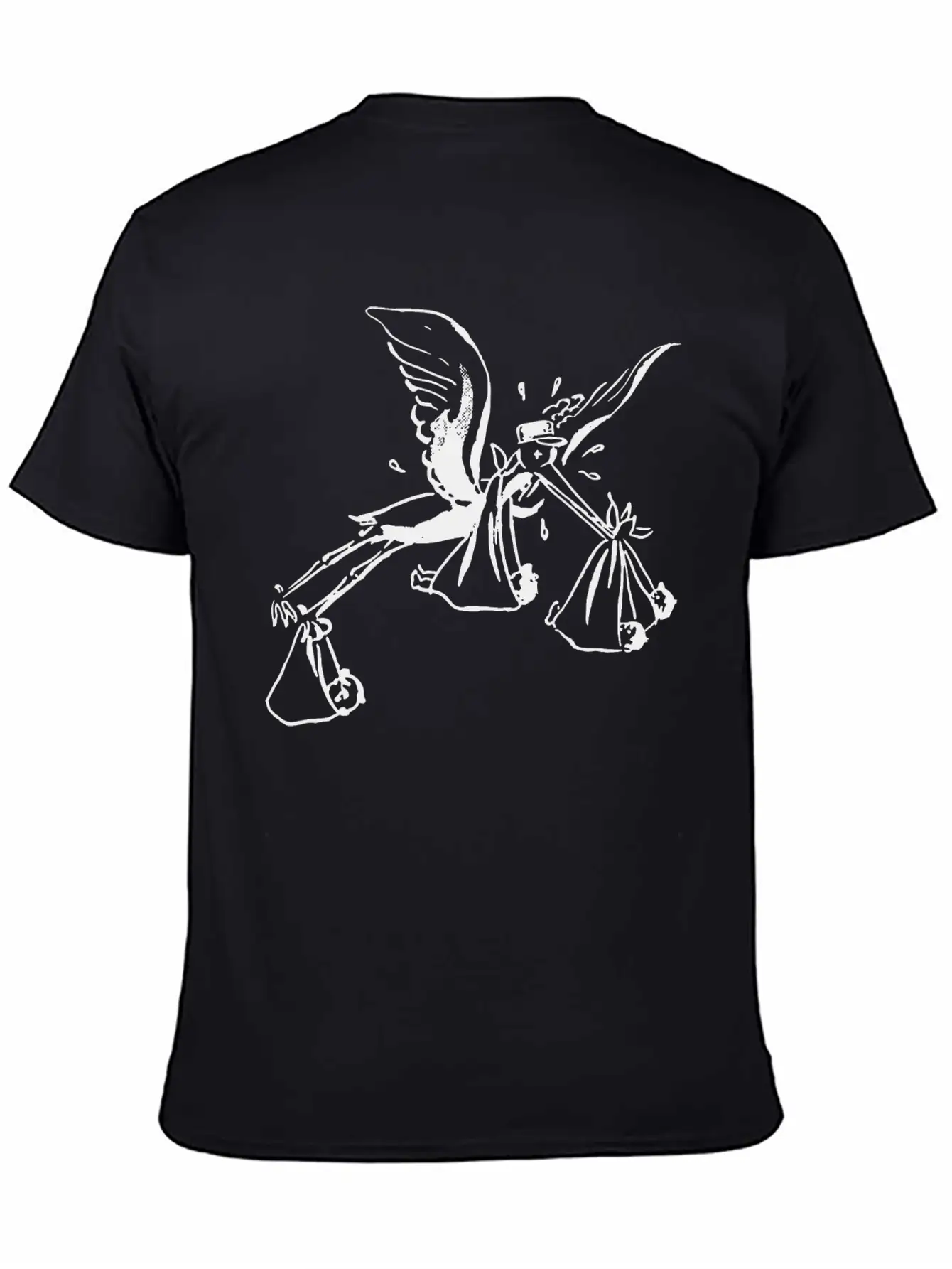 Tired Stork Classic Cotton Tee – Unisex Comfort For Any Season
