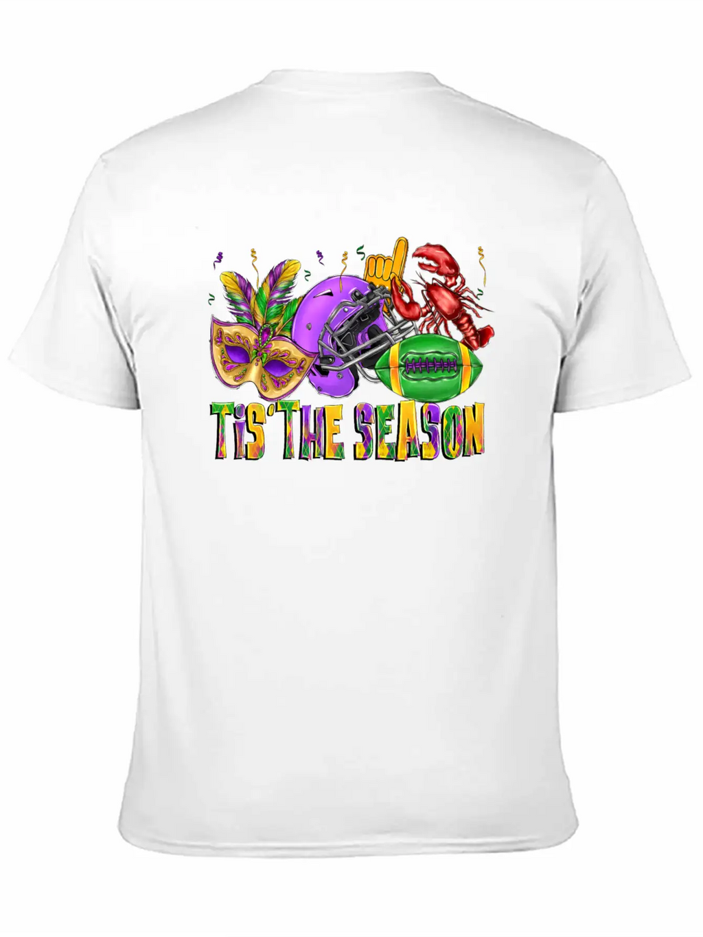 Tis The Season Mardi Relaxed Everyday Tee – Lightweight And Durable Cotton