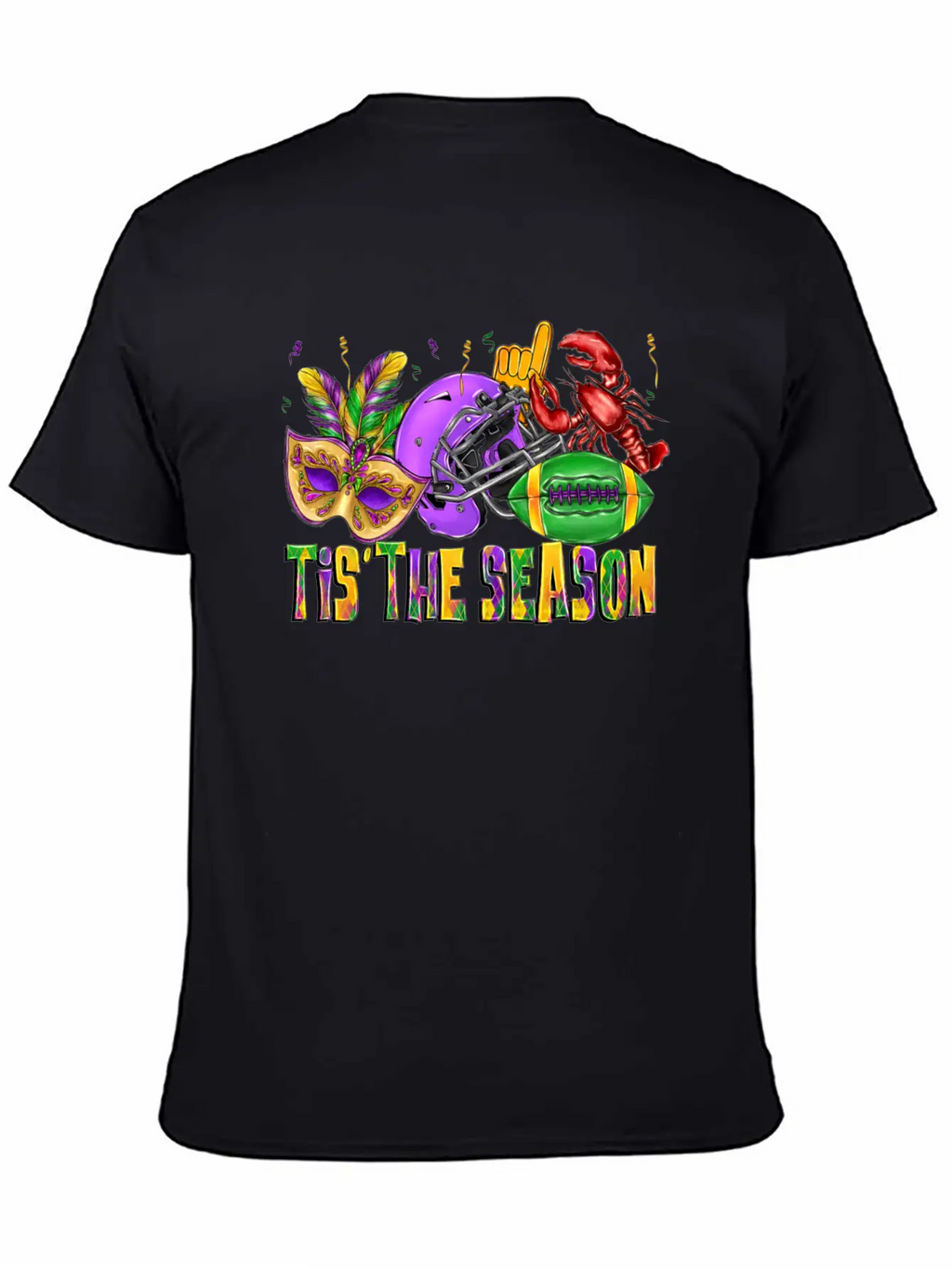 Tis The Season Mardi Relaxed Everyday Tee – Lightweight And Durable Cotton