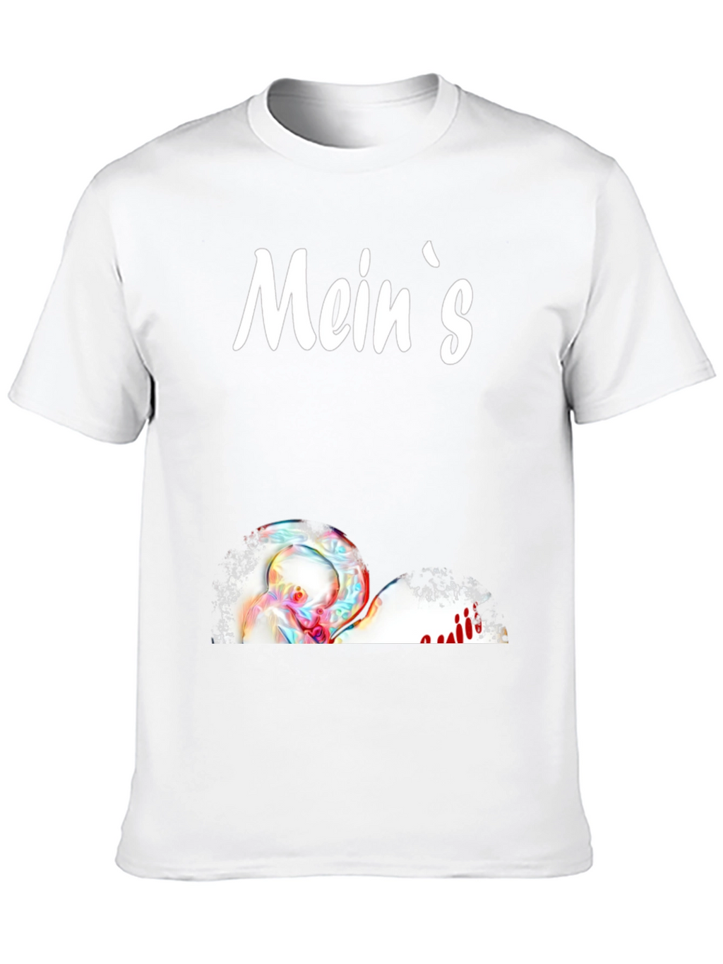 Meins Black Graphic T-Shirt