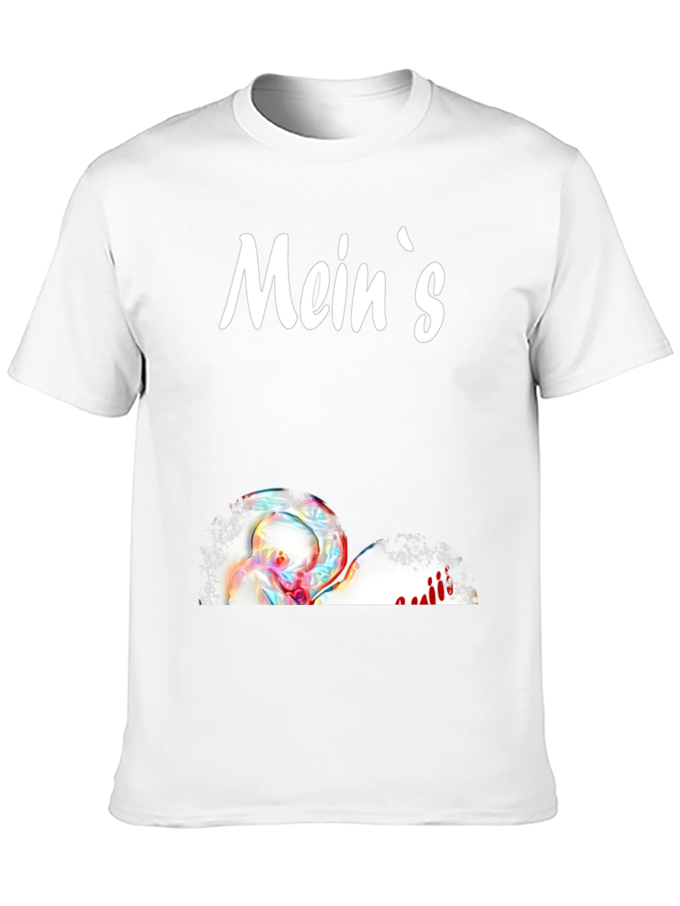 Meins Black Graphic T-Shirt