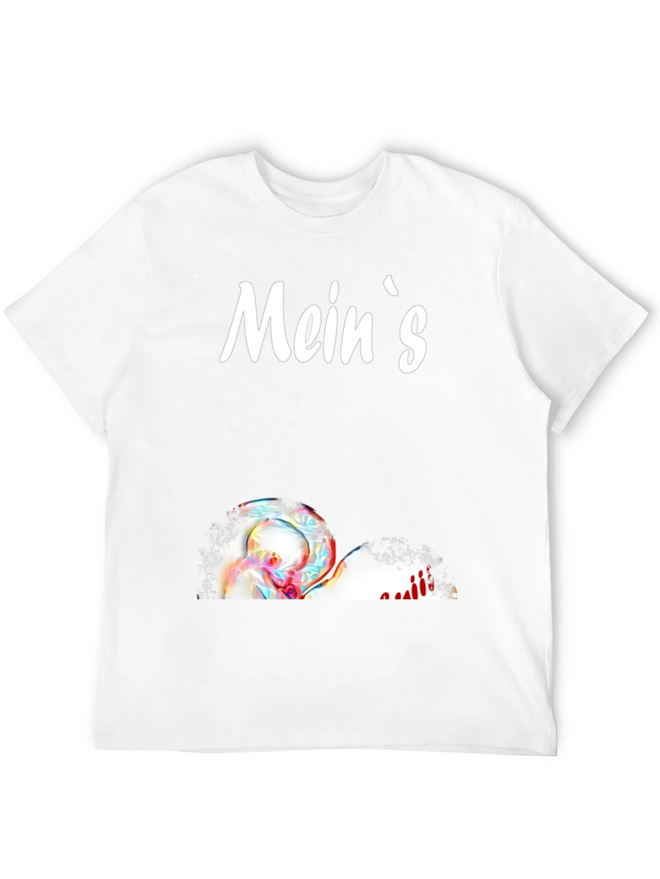 Meins Black Graphic T-Shirt