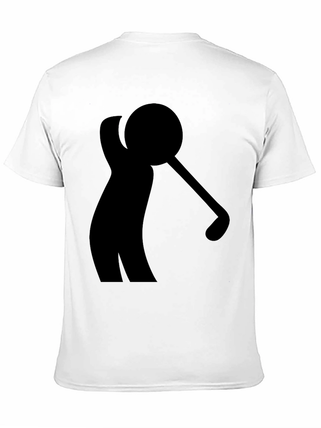 Golf Swing Silhouette Black T-Shirt