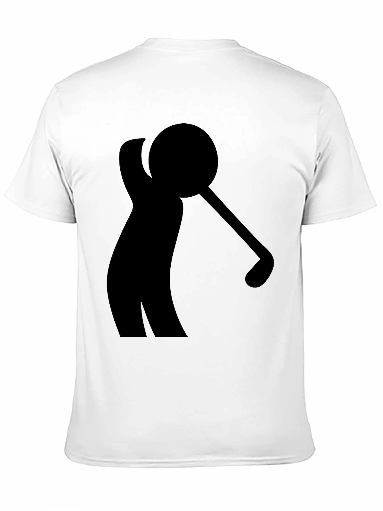 Golf Swing Silhouette Black T-Shirt